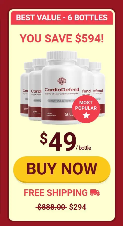 Cardio Defend 6 Bottle Price